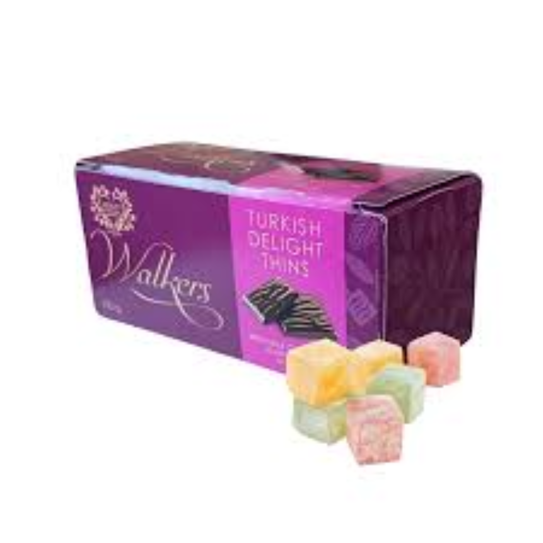 WALKERS TURKISH DELIGHT THINS 135G